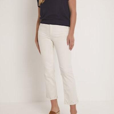 Para Mi - Kim Ajour Color Denim Off White
