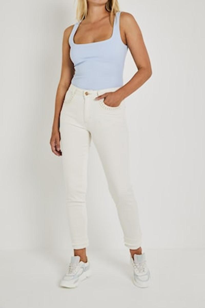 Para Mi - Sanne embroidery white
